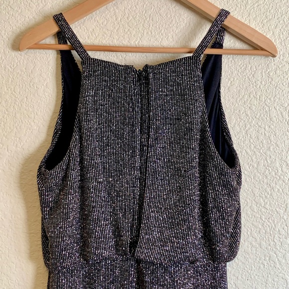 Vince Camuto Black Evening Dress with Gold and Silver Sparkle size 8 - Picture 8 of 10